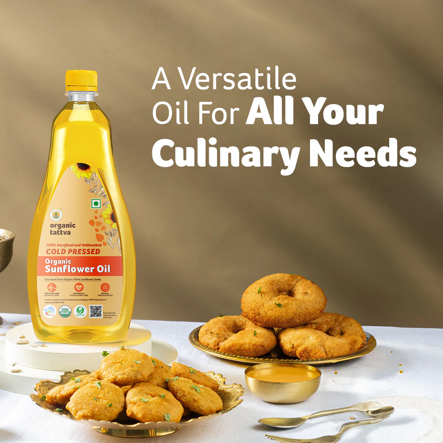 Organic  Cold Pressed Sunflower Oil